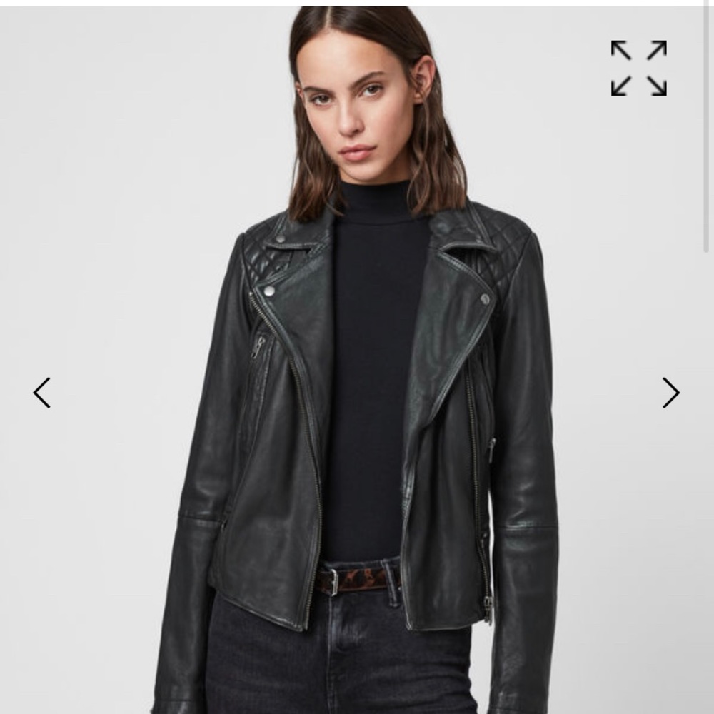 All Saints Cargo leather jacket
